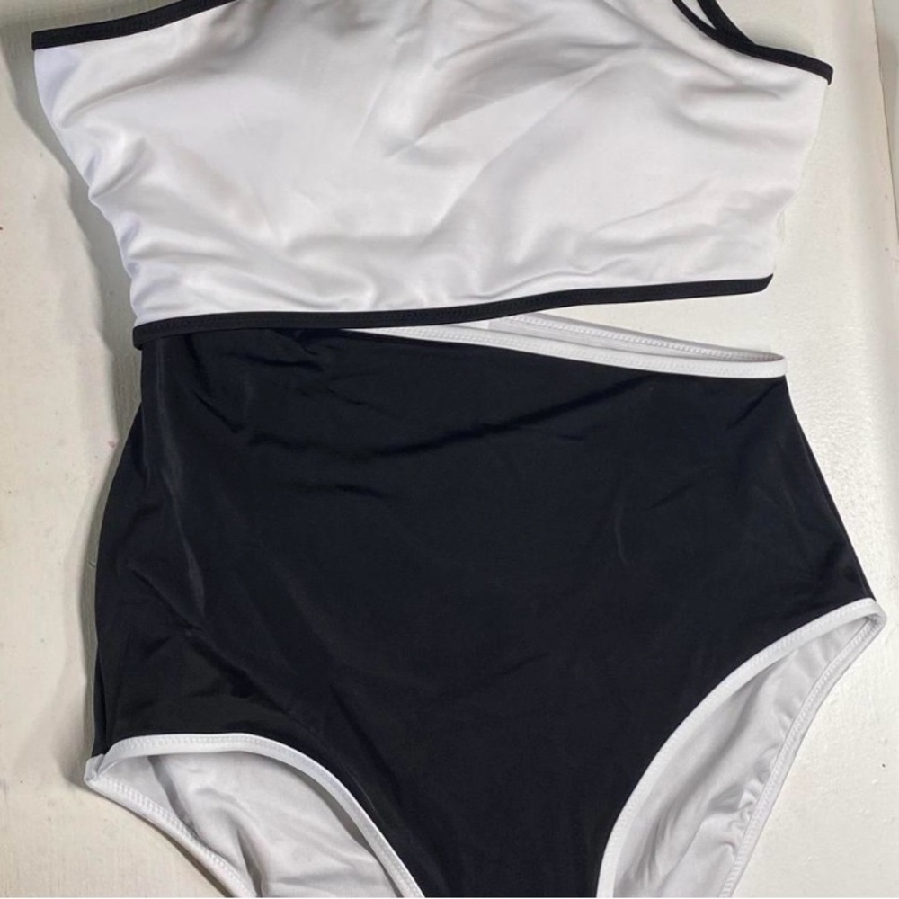 Victoria's Secret Black and White One-Piece Swimsuit